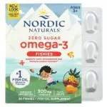 Рыбки омега 3 для детей от 3-х лет, Nordic Omega-3 Fishies, Nordic Naturals, 300 мг, 36 таблеток в форме рыбок - Фото миниатюра 1