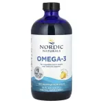 Омега-3, со вкусом лимона, Omega-3, Lemon, Nordic Naturals, 1560 мг, 473 мл - Фото миниатюра 1