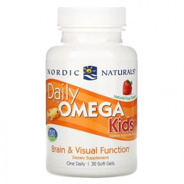 Омега для детей для ежедневного употребления, Daily Omega Kids, Nordic Naturals, 500 мг, 30 капсул Омега для детей для ежедневного употребления, Daily Omega Kids, Nordic Naturals, 500 мг, 30 капсул