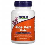 Алоэ вера, Aloe Vera Gels, NOW Foods, 250 мягких желатиновых капсул - Фото миниатюра 1