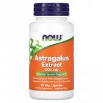 Экстракт астрагала, Astragalus Extract, NOW Foods, 500 мг, 90 растительных капсул - Фото миниатюра 1