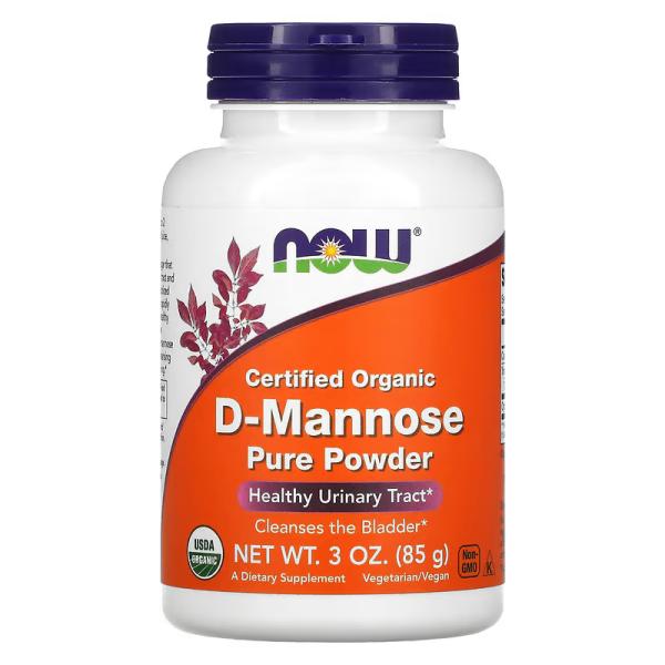 D-манноза, чистый порошок, D-Mannose Pure Powder, NOW Foods, 85 г - Фото 1