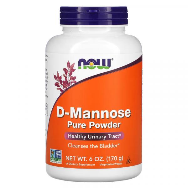 D-манноза, чистый порошок, D-Mannose Pure Powder, NOW Foods, 170 г - Фото 1