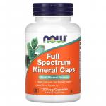 Минеральные капсулы, Full Spectrum Mineral Caps, NOW Foods, 120 растительных капсул - Фото миниатюра 1