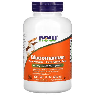 Глюкоманнан, чистый порошок, Glucomannan Pure Powder, NOW Foods, 227 г