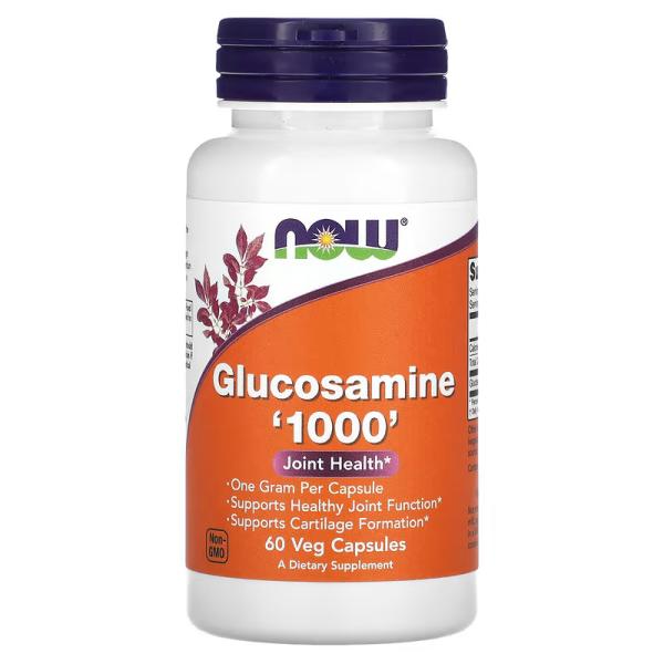 Глюкозамин '1000', Glucosamine-1000, NOW Foods, 60 растительных капсул - Фото 1