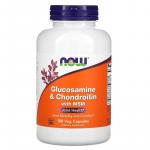 Глюкозамін та хондроїтин з MСM, Glucosamine & Chondroitin with MSM, Now Foods, 180 капсул  - Фото миниатюра 1