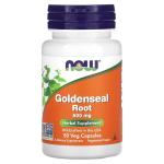 Корень желтокорня, Goldenseal Root, NOW Foods, 500 мг, 50 растительных капсул - Фото миниатюра 1