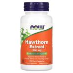 Ягоды боярышника, Hawthorn Berry, Now Foods, 300 мг, 90 вегетарианских капсул - Фото миниатюра 1