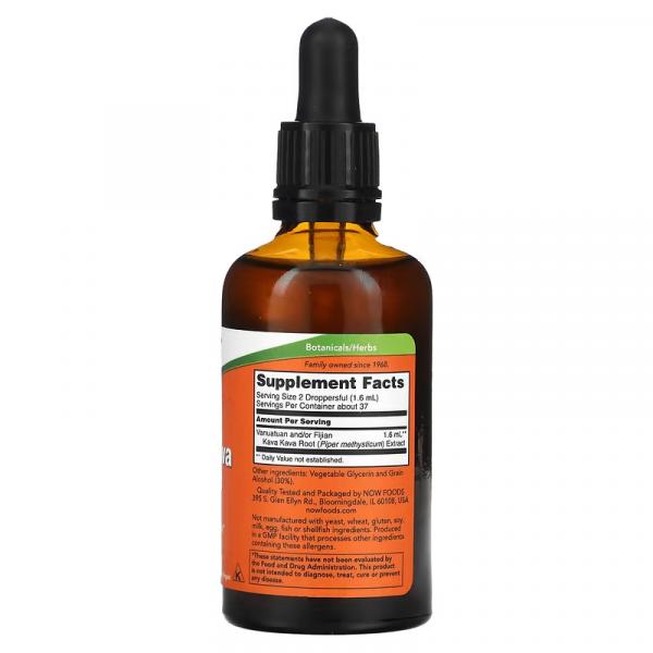 Кава-Кава экстракт, Kava Kava Extract, NOW Foods, 59 мл - Фото 2