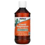 Рідкий магній із мікроелементами, Liquid Magnesium with Trace Minerals, NOW Foods, 237 мл - Фото миниатюра 1