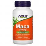Мака, Maca, Now Foods, 500 мг, 100 капсул - Фото миниатюра 1