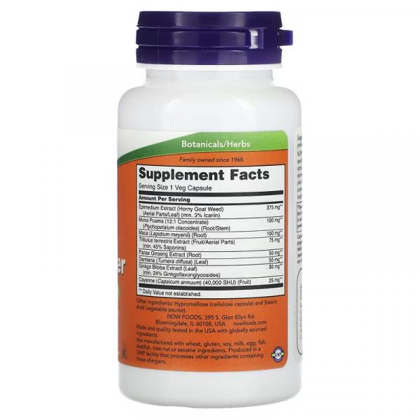 Чоловіче здоров'я, Men's Virility Power, NOW Foods, 60 рослинних капсул - Фото 2