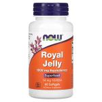 Маточное молочко, Royal Jelly, NOW Foods, 1000 мг, 60 мягких таблеток - Фото миниатюра 1