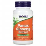 Экстракт женьшеня, Panax Ginseng Extract, NOW Foods, 100 растительных капсул - Фото миниатюра 1