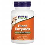 Растительные ферменты, Plant Enzymes, NOW Foods, 120 растительных капсул - Фото миниатюра 1