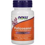 Поликозанол, Policosanol, NOW Foods, 10 мг, 90 растительных капсул - Фото миниатюра 1