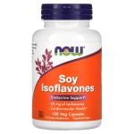 Соевые изофлавоны, Soy Isoflavones, NOW Foods, 120 растительных капсул - Фото миниатюра 1