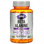 Бета-аланин, выносливость, Beta Alanine Endurance, NOW Foods, Sports, 750 мг, 120 растительных капсул - Фото миниатюра 1