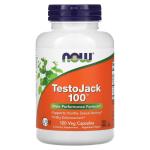 Тестостерон, TestoJack 100, NOW Foods, 120 растительных капсул - Фото миниатюра 1