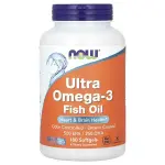 Ультра омега-3, Ultra Omega-3, Now Foods, 180 капсул - Фото миниатюра 1