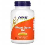 Олія із зародків пшениці, Wheat Germ Oil, NOW Foods, 1130 мг, 100 м'яких желатинових капсул - Фото миниатюра 1