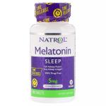 Мелатонин повышенной силы действия, Melatonin, Natrol, 5 мг, 100 таблеток - Фото миниатюра 1