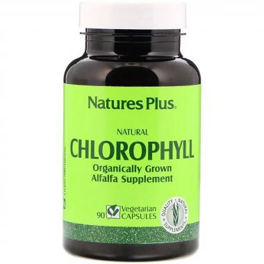 Органічний хлорофіл, Natures Plus, Natural Chlorophyll, 90 капсул
