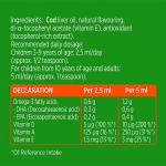 Жидкий рыбий жир (Омега 3) с печени трески c витаминами А, Е, Д3, фруктовый вкус, Omega-3 Cod Liver with vitamins A, E,  D3 Fruit, Mollers Tran Norweski, 250 мл - Фото миниатюра 6