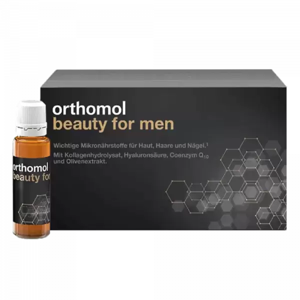 Витамины для мужчин для кожи, волос и ногтей Ортомол, Beauty for Men, Orthomol, 30 бутылочек