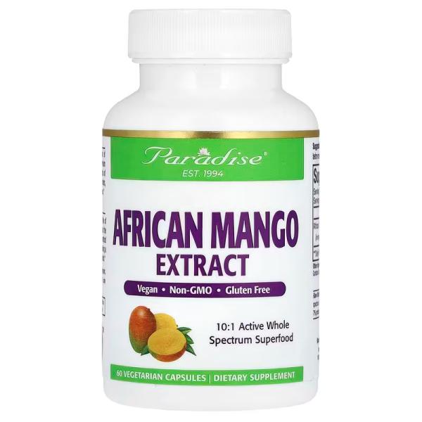 Екстракт ірвінгії габонської, African Mango Extract, Paradise Herbs, 150 мг, 60 вегетаріанських капсул - Фото 1