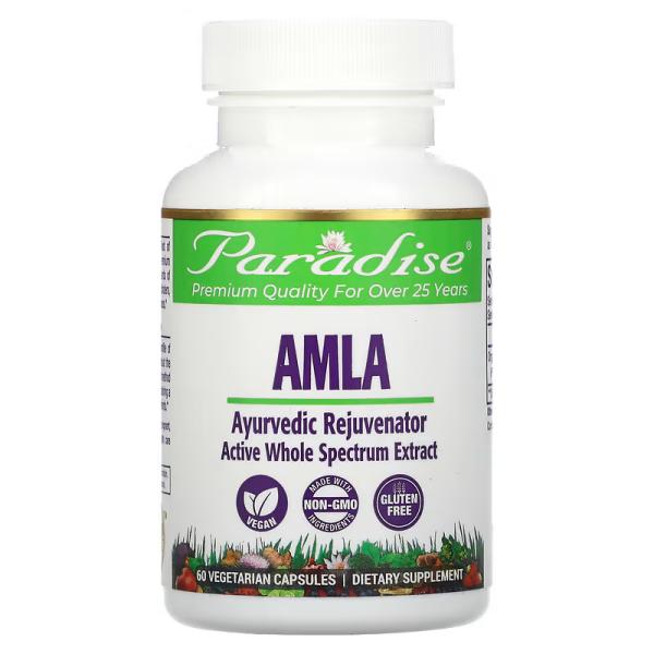 Амла, Amla, Paradise Herbs, 60 вегетарианских капсул - Фото 1