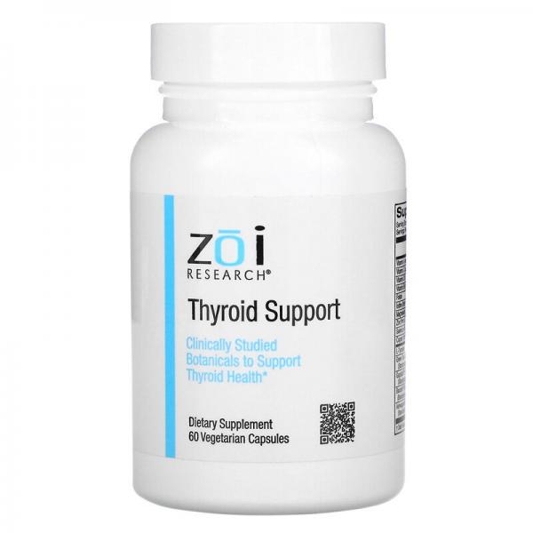 Поддержка щитовидной железы, Thyroid Support, ZOI Research, 60 вегетарианских капсул - Фото 1