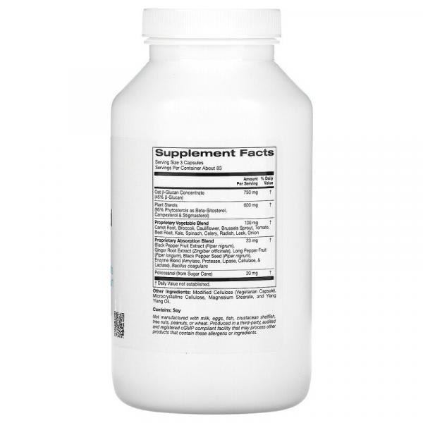 Поддержка уровня холестерина, Cholesterol Support, ZOI Research, 250 растительных капсул - Фото 2