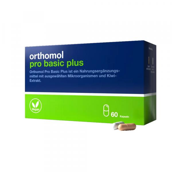 Оптимизация пищеварения и работы кишечника Ортомол, Pro Basic Plus, Orthomol, 60 капсул