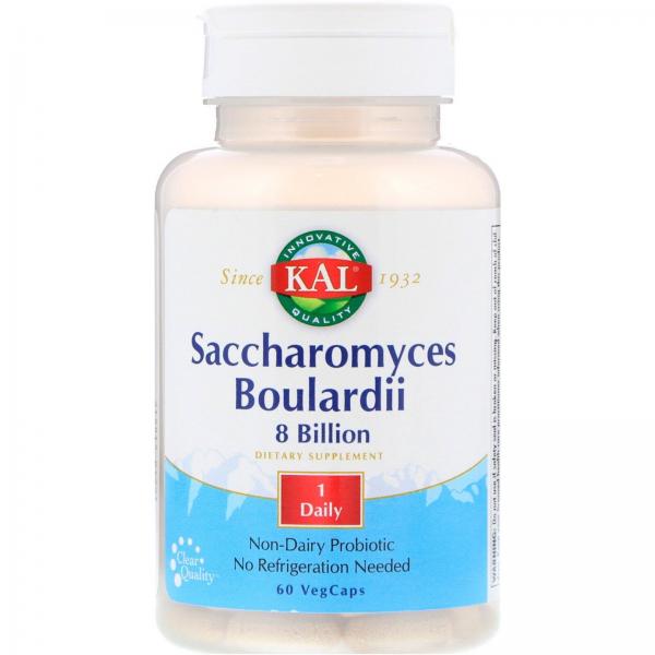 Сахаромицет буларди, Saccharomyces Boulardii 8 Billion, KAL, 60 капсул - Фото 1