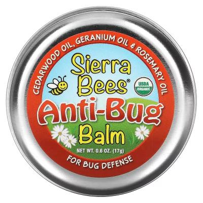 Бальзам против насекомых, масло кедра, герани и розмарина, Anti Bug Balm Cedarwood Geranium Rosemary Oil, Sierra Bees, 17 г