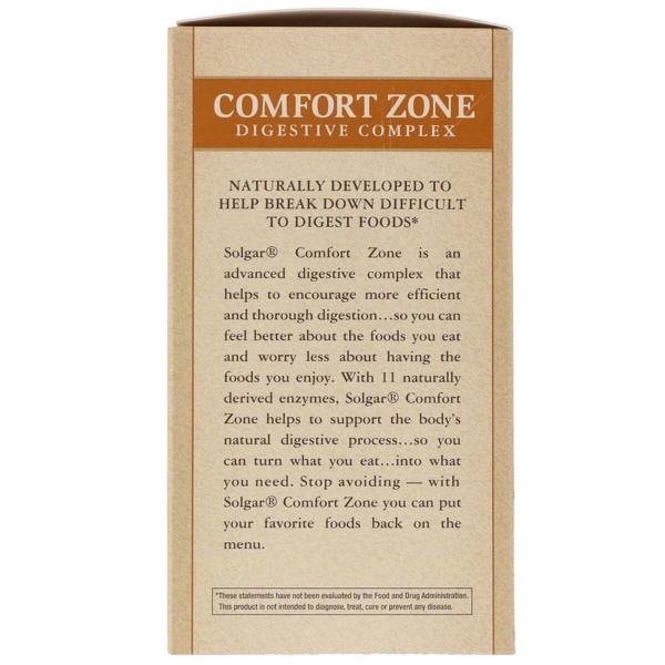 Пищеварительный комплекс Comfort Zone Digestive Complex, Solgar, 90 вегетарианских капсул - Фото 3