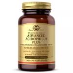 Пробиотики, Advanced Acidophilus Plus, Solgar, 60 вегетарианских капсул - Фото миниатюра 1