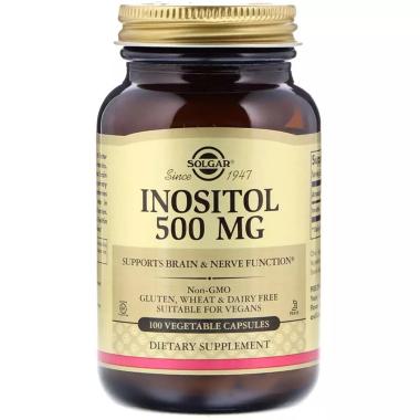 Інозитол, Inositol, Solgar, 500 мг, 100 капсул