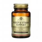 Поддержка сна и борьбы со стрессом, Sleep & Stress Support, Solgar, 30 вегетарианских капсул - Фото миниатюра 3