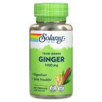 Имбирь, Ginger, Solaray, 550 мг, 100 вегетарианских капсул - Фото миниатюра 1