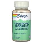 Поддержка пищеварения, Lipotropic 1000 Plus, Solaray, 100 капсул - Фото миниатюра 1