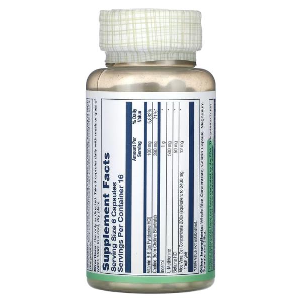 Поддержка пищеварения, Lipotropic 1000 Plus, Solaray, 100 капсул - Фото 2