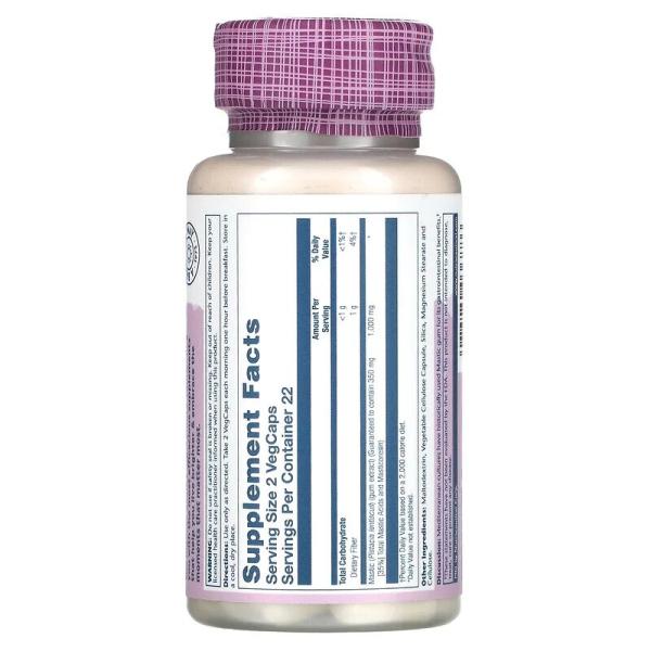 Экстракт мастиковой смолы,  Mastic Gum Extract, Solaray, 1000 мг, 45 растительных капсул - Фото 2