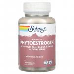 Фітоестроген з диким ямсом, чорним клопогоном та набережною донг, Phytoestrogen with Wild Yam Black Cohosh Dong Quai, Solaray, 120 рослинних капсул - Фото миниатюра 1