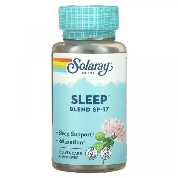 Снотворная смесь SP-17, Sleep Blend SP-17, Solaray, 100 растительных капсул - Фото 1