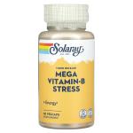 Мега-витамин B для снятия стресса, Timed Release Mega Vitamin-B Stress, Solaray, 60 растительных капсул - Фото миниатюра 1
