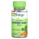 Камедь мирри, True Herbs Myrrh Gum, Solaray, 620 мг, 100 рослинних капсул - Фото миниатюра 1