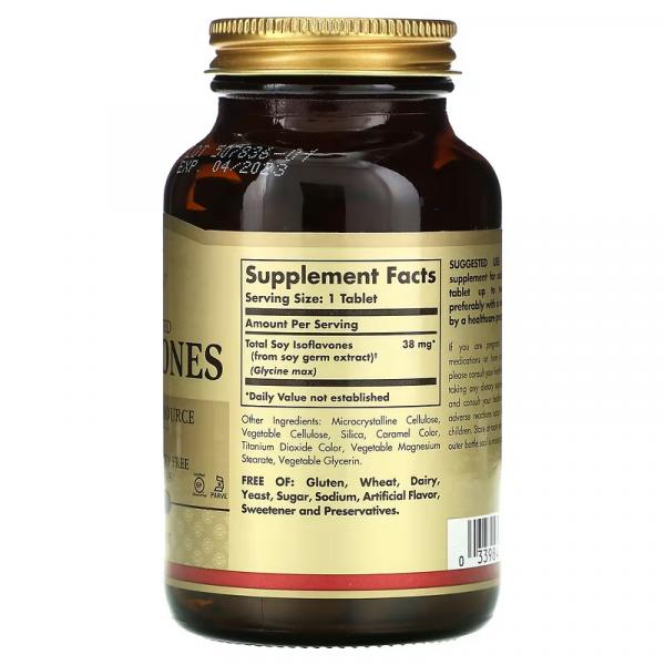Изофлавоны, суперконцентрат, Super Concentrated Isoflavones, Solgar, 120 таблеток - Фото 2